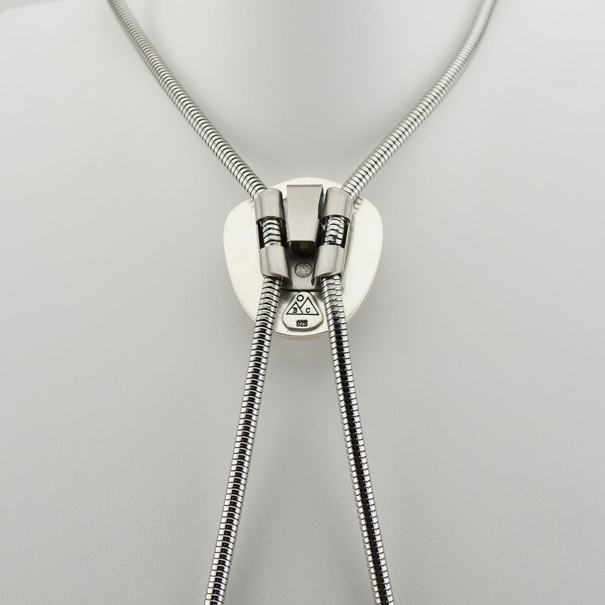 Genuine Turquoise Bolo Tie in Fine and Sterling Silver, One of a Kind Handcrafted Western Jewelry