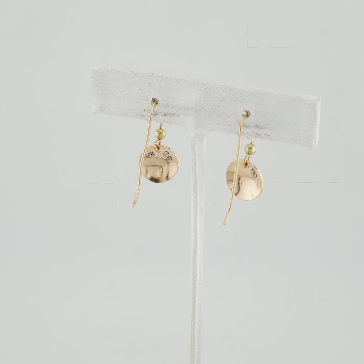 Handcrafted 14k Gold-Filled Horseshoe Dangle Earrings, One-of-a-Kind Western Jewelry