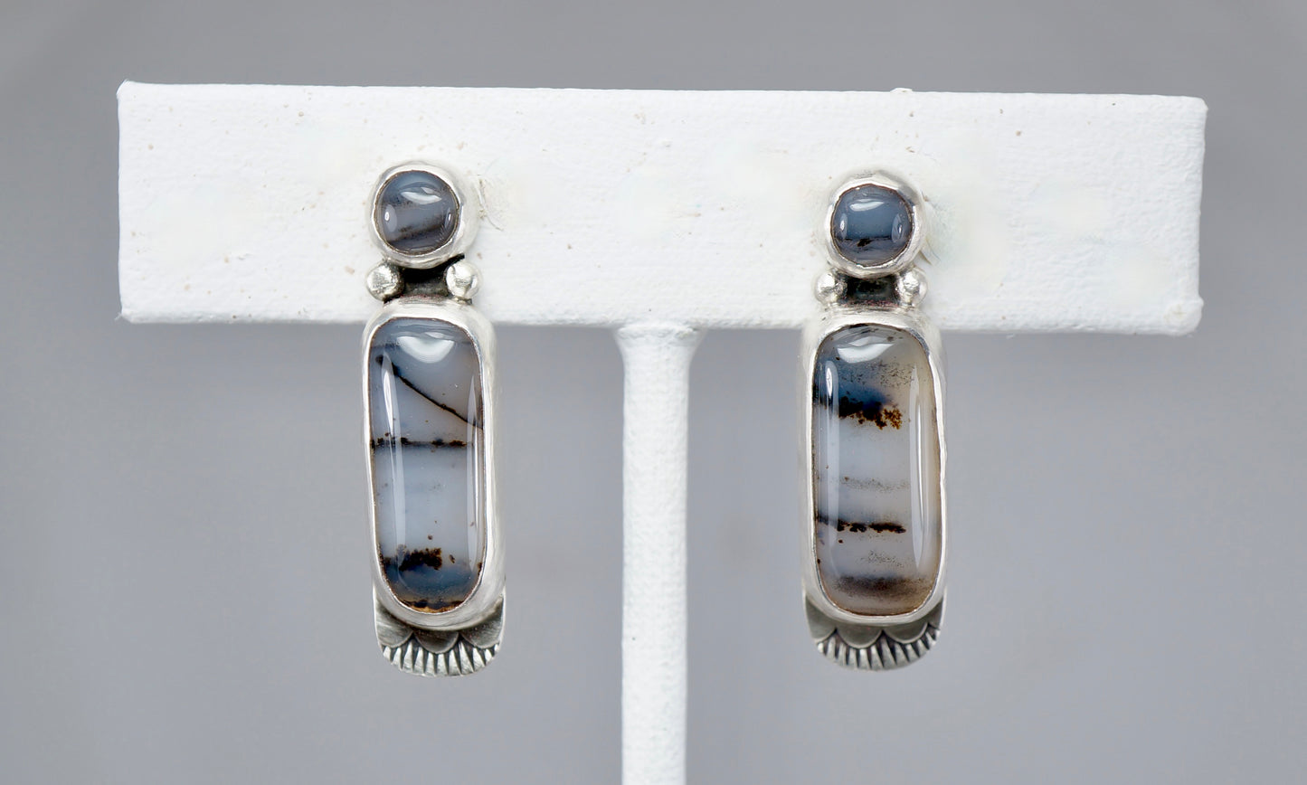 Montana Agate Drop Earrings